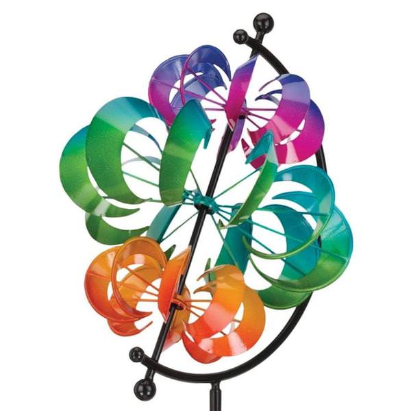 19" Multi-Color Vertical Wind Spinner