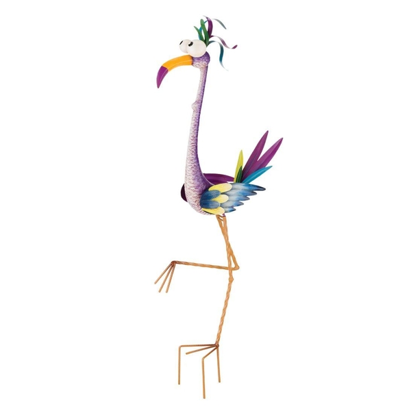 14" Goofy Crane Bird Stake 