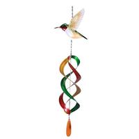 Regal Art & Gift 37" Ruby Throated Hummingbird Hanging Wind Spinner