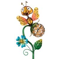 View 22" Yellow Bee Solar LED Garden Stake Decor