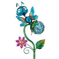 Regal Art & Gift 22" Blue Butterfly Solar LED Garden Stake Decor