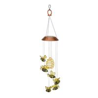 Regal Art & Gift 27.75" Yellow Solar Garden Mobile