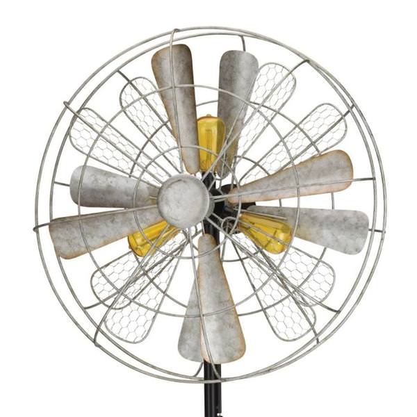 79" Solar Edison Rustic Wind Spinner