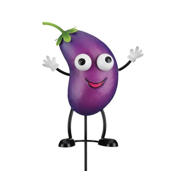 18.25" Eggplant Purple Veggie Stake 