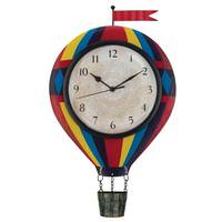 Regal Art & Gift 7" Metallic Hot Air Balloon Wall Clock
