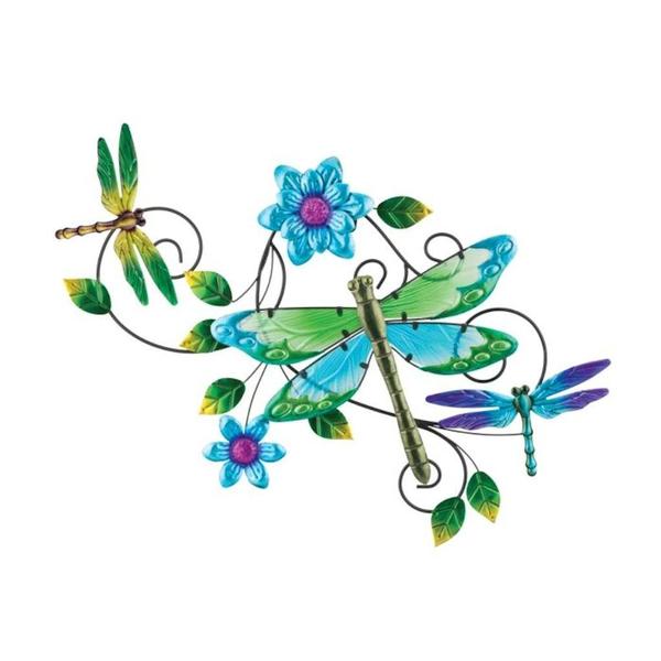 28" Multi-Color Dragonfly Wall Decor