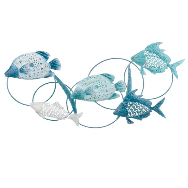 36" Five Fish Wall Decor