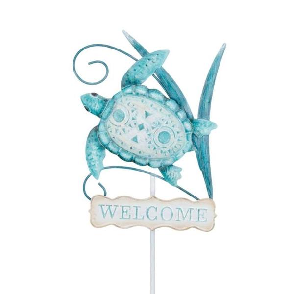 37" Welcome Sea Turtle Stake