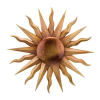 Regal Art & Gift 30" Gold Tones Artisan Sun Wall Decor