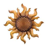 Regal Art & Gift 24" Gold Tones August Sun Wall Decor