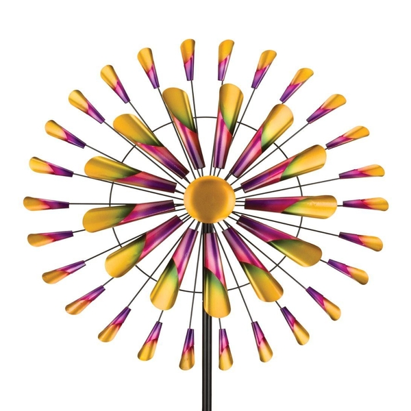 32" Multicolor Cones Wind Spinner