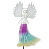 View 50" White  Angel Dance Burst Solar Stake 