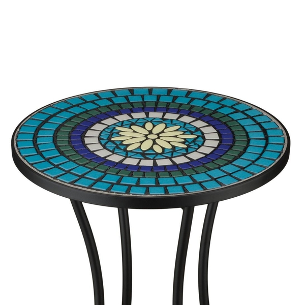 21" Mosaic Indigo Plant Stand