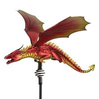 Regal Art & Gift 46" Red Dragon Bouncie Stake 