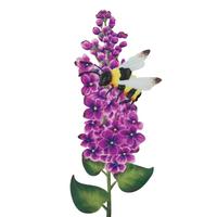 View 26.25" Colorful Bee Flower Stake 