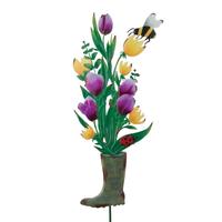 View 31" Colorful Boot Flower Stake 
