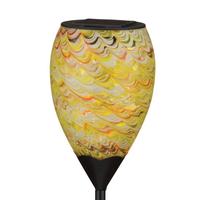 View 19.75" Murano Amber Solar Stake 