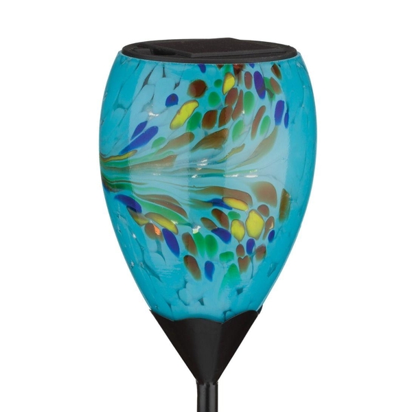 19.75" Murano Blue Solar Stake 
