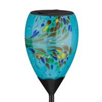 View 19.75" Murano Blue Solar Stake 