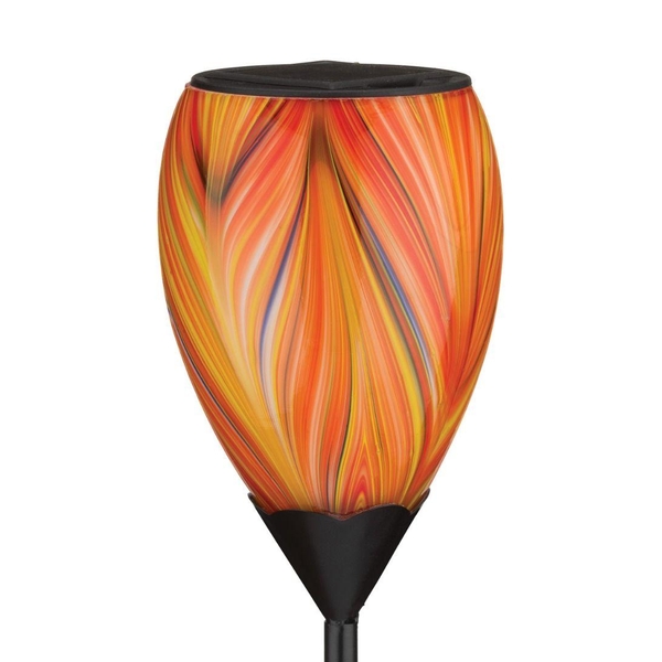 19.75" Murano Orange Solar Stake 