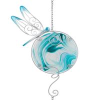 Regal Art & Gift 7" Blue Stargazing Dragonfly Sun Catcher Decor