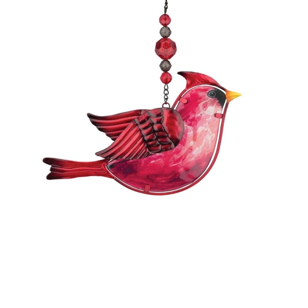 8.5" Red Cardinal Sun Catcher Decor