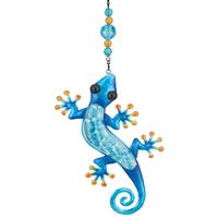 View 8.5" Blue Gecko Sun Catcher Decor