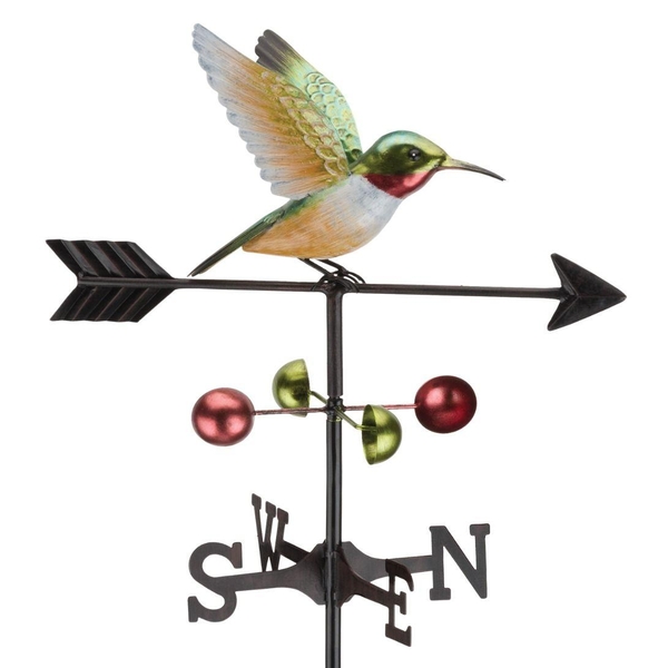 59.5" Weathervane Ruby Throated Hummingbird Garden Stake 