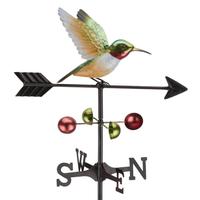 View 59.5" Weathervane Ruby Throated Hummingbird Garden Stake 