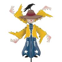 Regal Art & Gift 45" Metal Scarecrow Wind Spinner Stake 