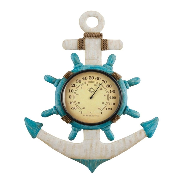 18" Thermometer Anchor Wall Decor 