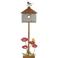 Regal Art & Gift 45.5" Rustic Dome Birdhouse Stake 