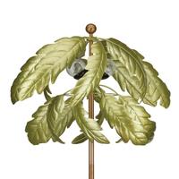 Regal Art & Gift 26.75" LED Vertical Palm Tree Solar Wind Spinner