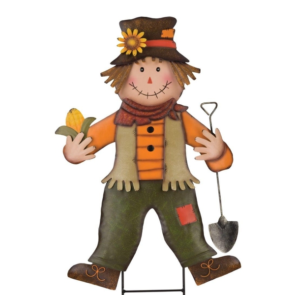 29" Metal Scarecrow Shovel Stake 