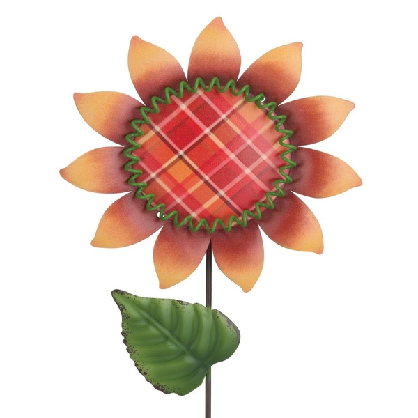 6" Orange Sunflower Regal Art & Gift Plant Pick