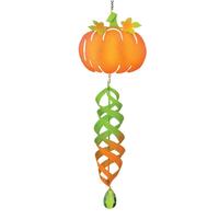 Regal Art & Gift 5.5" Orange Pumpkin Wind Spinner