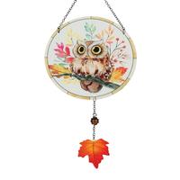 Regal Art & Gift 6" Harvest Owl Sun Catcher Decor