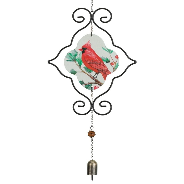 10.5" Red Cardinal Sun Catcher Decor