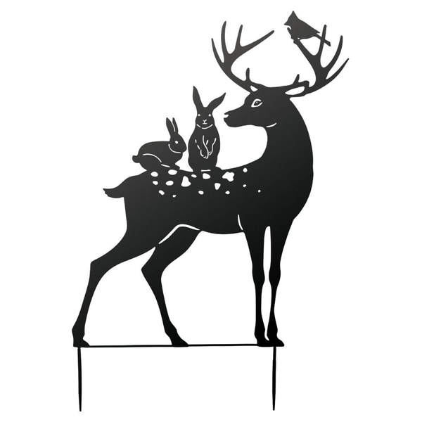 40.5" Silhouette Buck Garden Stake 