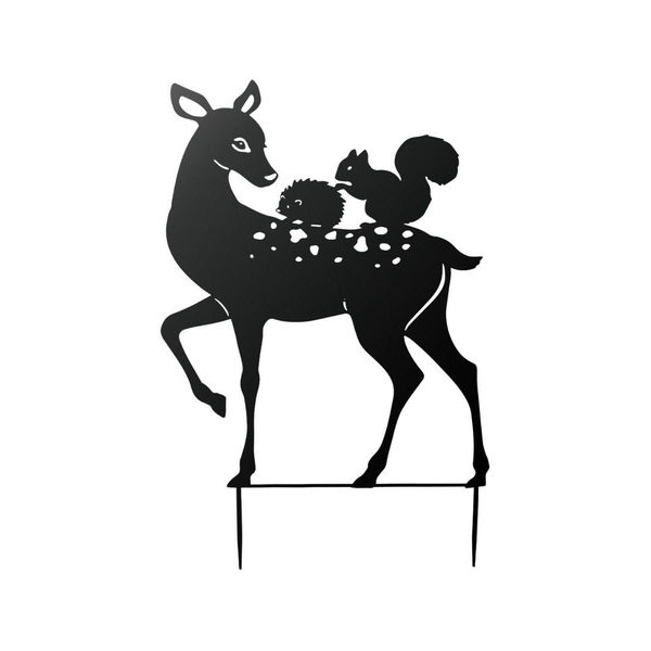 31.75" Silhouette Doe Garden Stake 