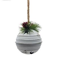 Regal Art & Gift 8" Rustic Round Antique White Bell 