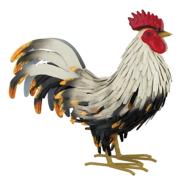 13.5" Brahma Rooster SM Decor 