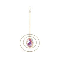 Regal Art & Gift 6.5" Multicolor Crystal Daydream Oval Drop Ornament 