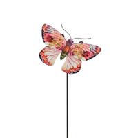 Regal Art & Gift 9.25" Pink Butterfly Stake/Wall Decor