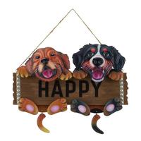 Regal Art & Gift 17.5" Happy Sign Dog Wall Décor