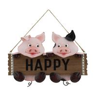 Regal Art & Gift 15" Happy Sign Pig Wall Décor