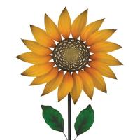 Regal Art & Gift 17.5" Textured Flower Sunflower Regal Art & Gift Spinner Stake 