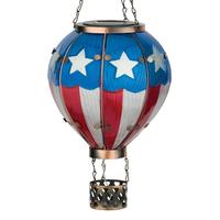 Regal Art & Gift 23.5" Americana Hot Air Balloon Solar Lantern LG 