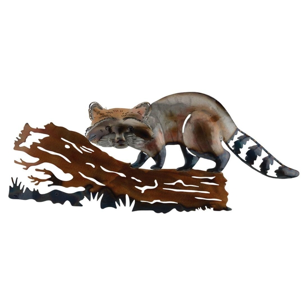 19.5" Metallic Raccoon Wall Décor