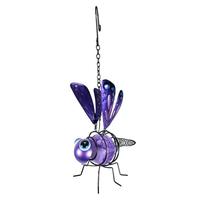 Regal Art & Gift 6" Purple Dragonfly Solar Mini Lantern